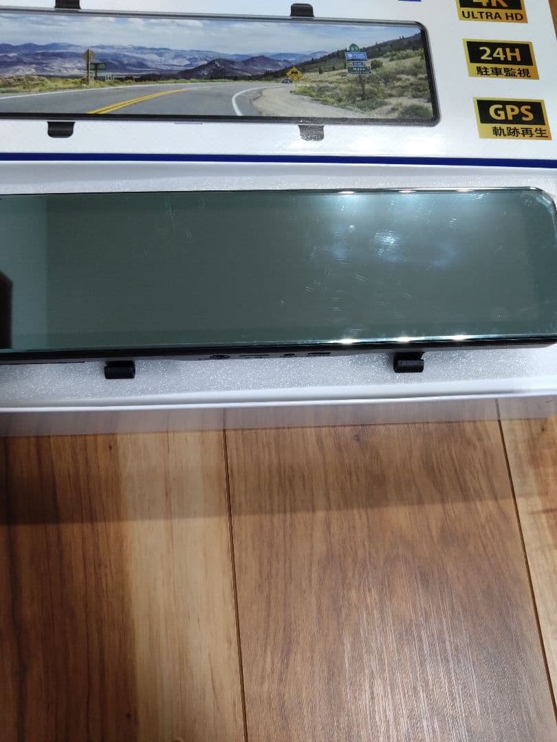 ドライブレコーダー ミラー型 SDカード付 4Kタッチパネル式 駐車監視