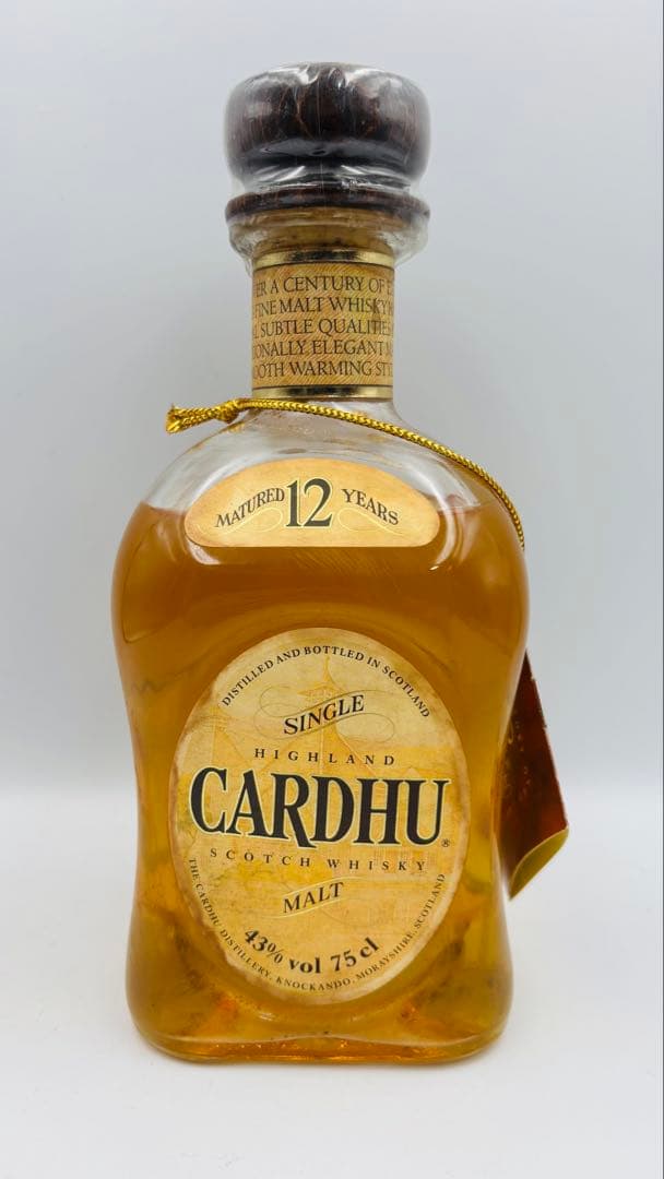 CARDHU カーデュ 12年 シングルモルト 旧ボトル 750mlフィルム切れ