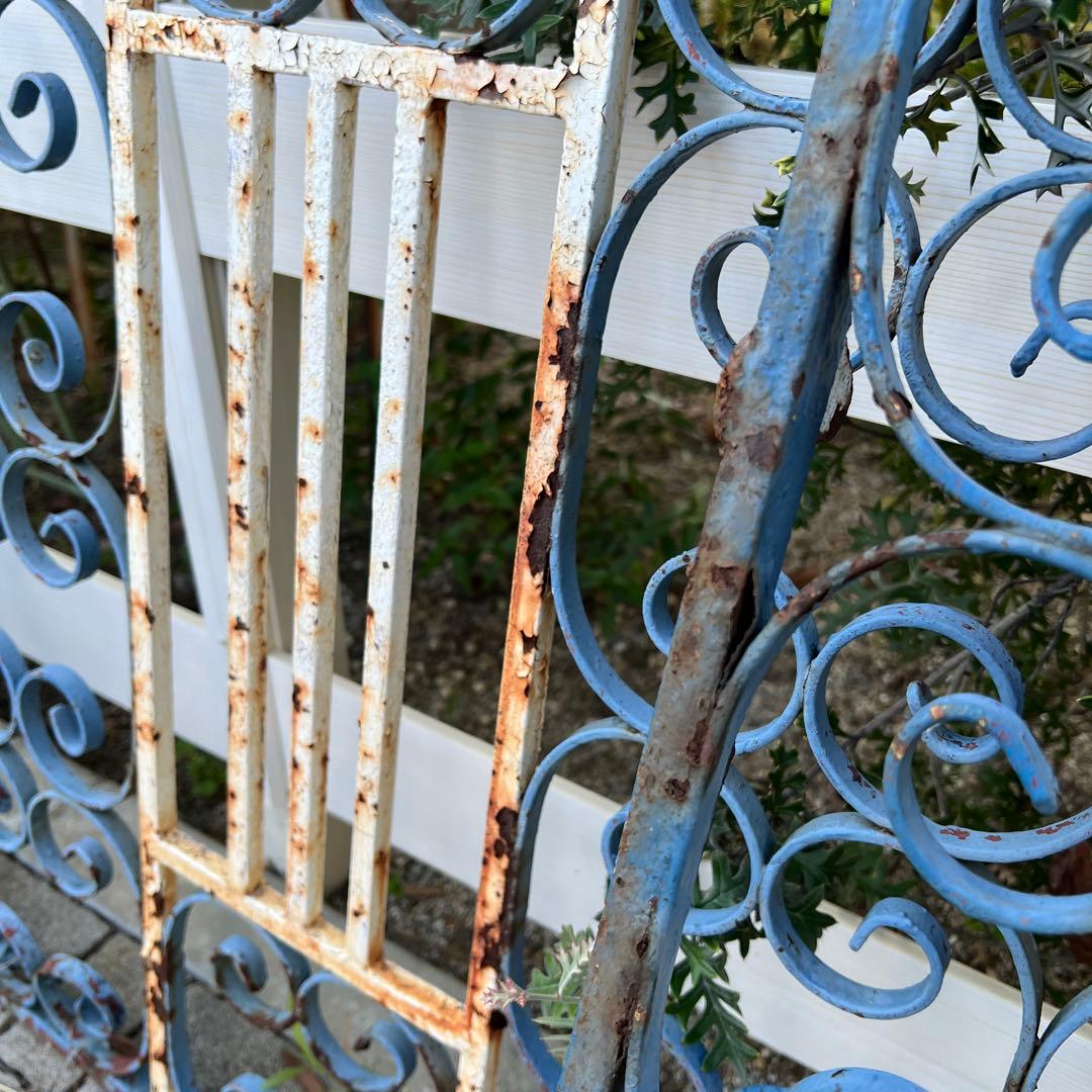 英国アンティークアイアンフェンス2枚セット