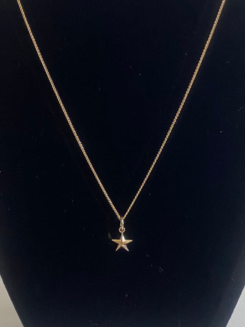 も*な様 極美品 鑑定済み K18 スター 星 チャーム トップ ネックレス 1