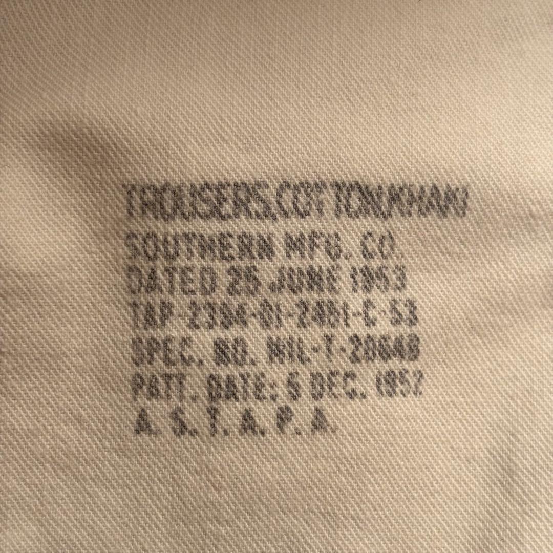 ビンテージ 50s US ARMY チノトラウザー チノパン オリジナル　M52