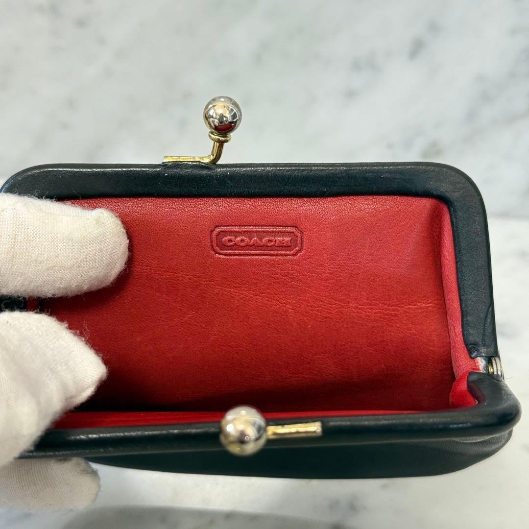 OLD COACH オールドコーチ ケース 小銭入れ 本革 レザー がま口