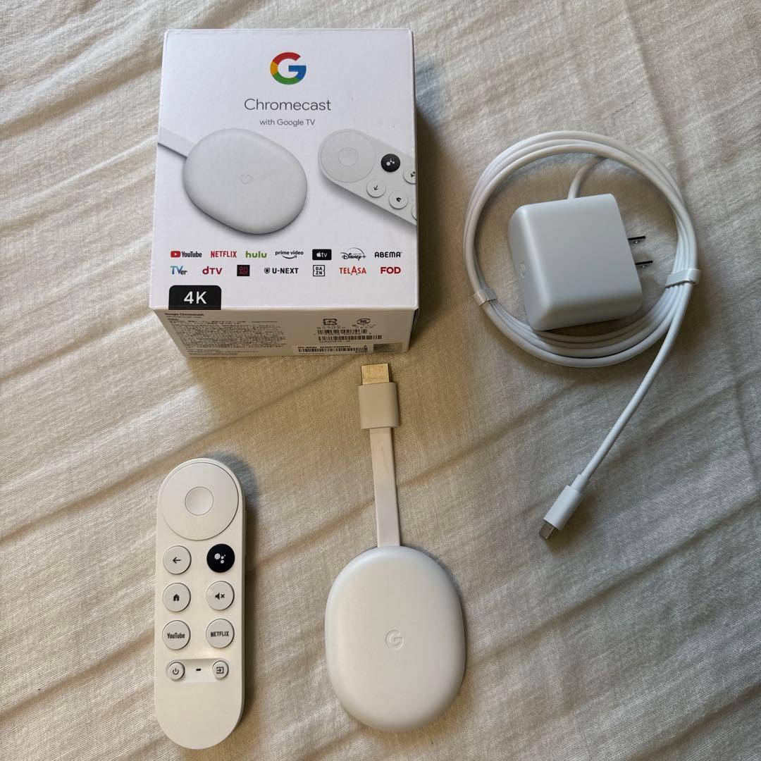 Google Chromecast with GoogleTV4K アダプタ付