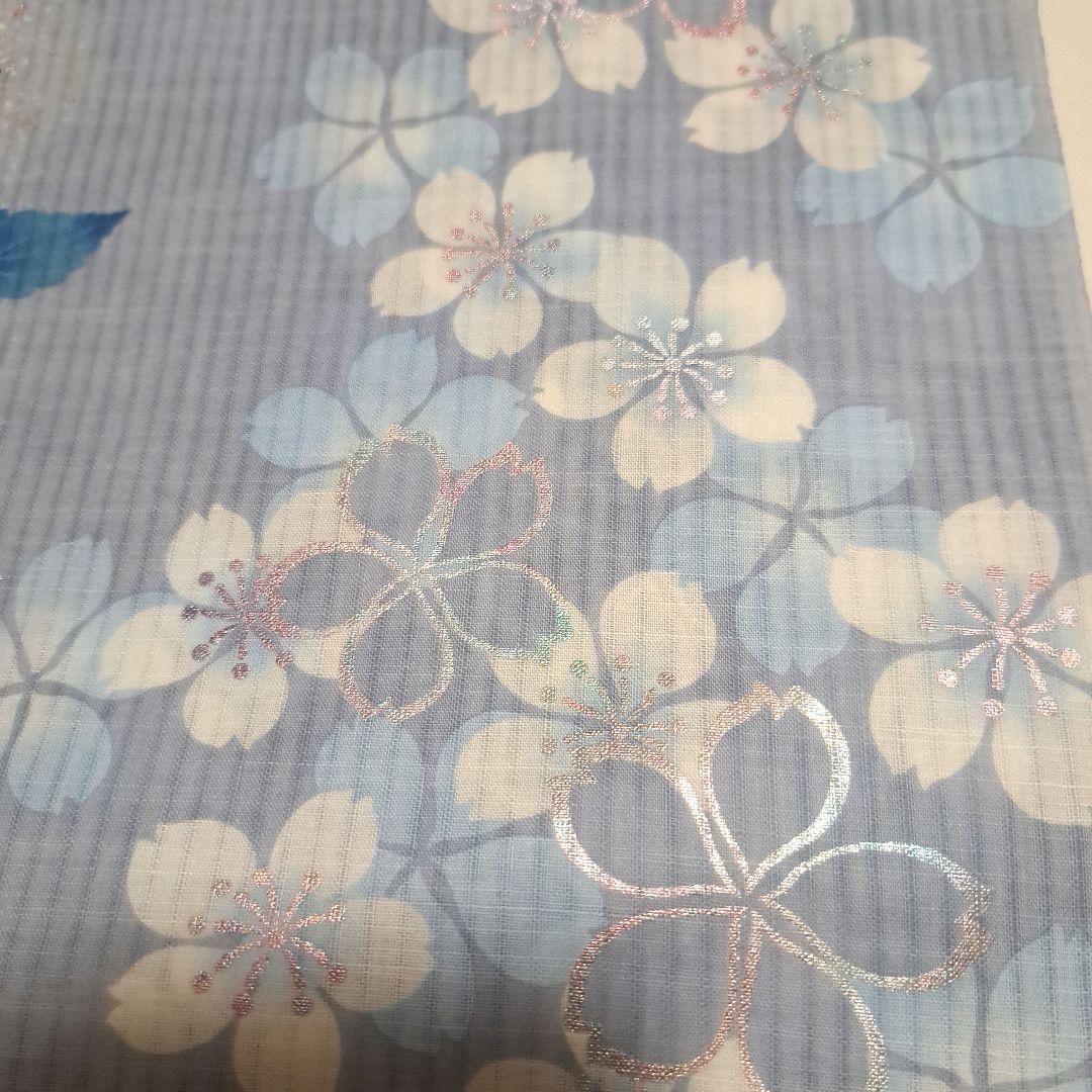 No.5200　浴衣　綿絽　着物　反物　新品未使用