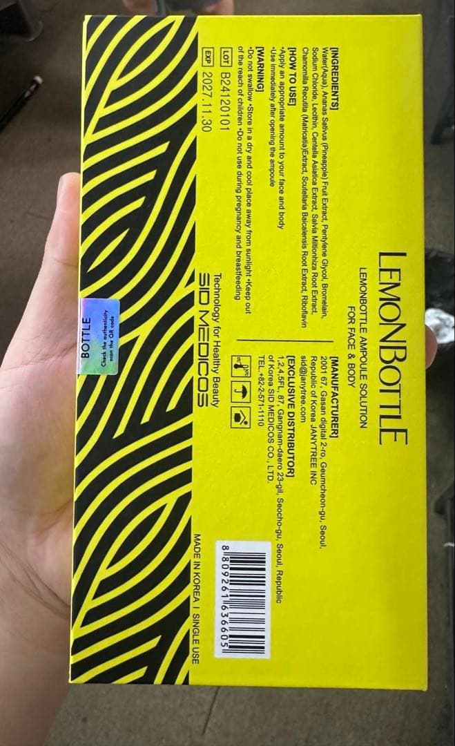 レモンボトル10ml x10本ホムケア