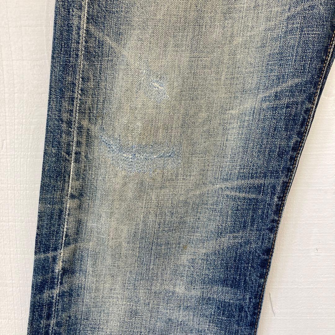 ★送料無料★Levis501★濃紺インディゴ 鬼ヒゲ ★00年代☆W32