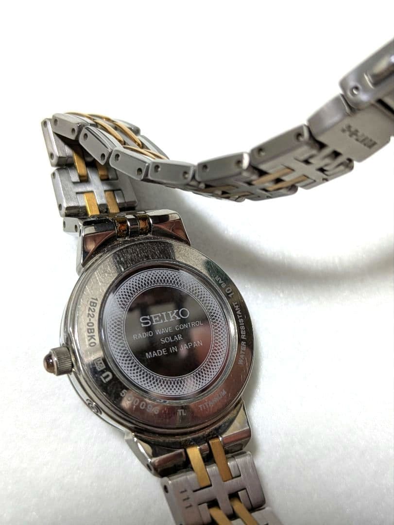 ✨電波ソーラー✨美品SEIKO EXCELINE 腕時計 9Pダイヤ セイコー