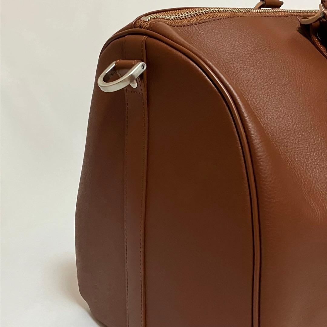 MBハイエンドトラベルバッグ　ボストンバッグ　旅行　レザー　ブラウン　2way