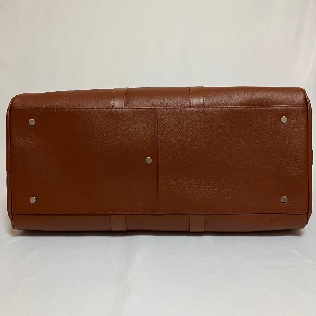 MBハイエンドトラベルバッグ　ボストンバッグ　旅行　レザー　ブラウン　2way