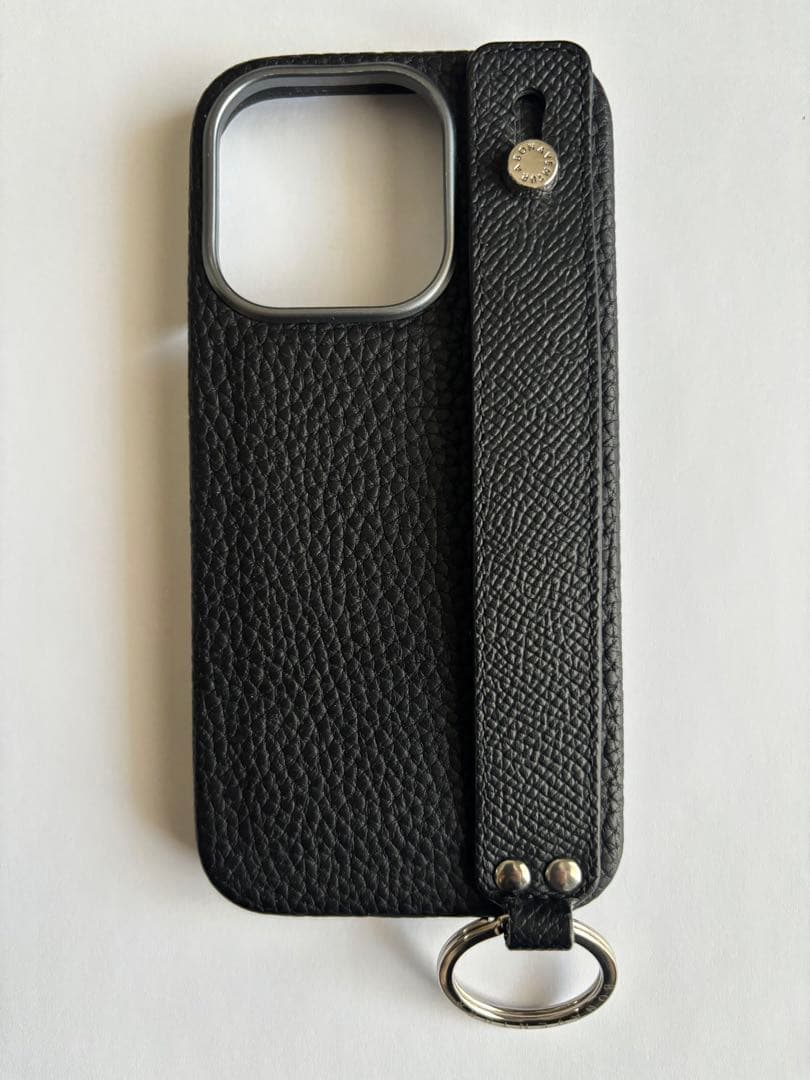 BONAVENTURA ブラック レザーケース　iPhone15pro用