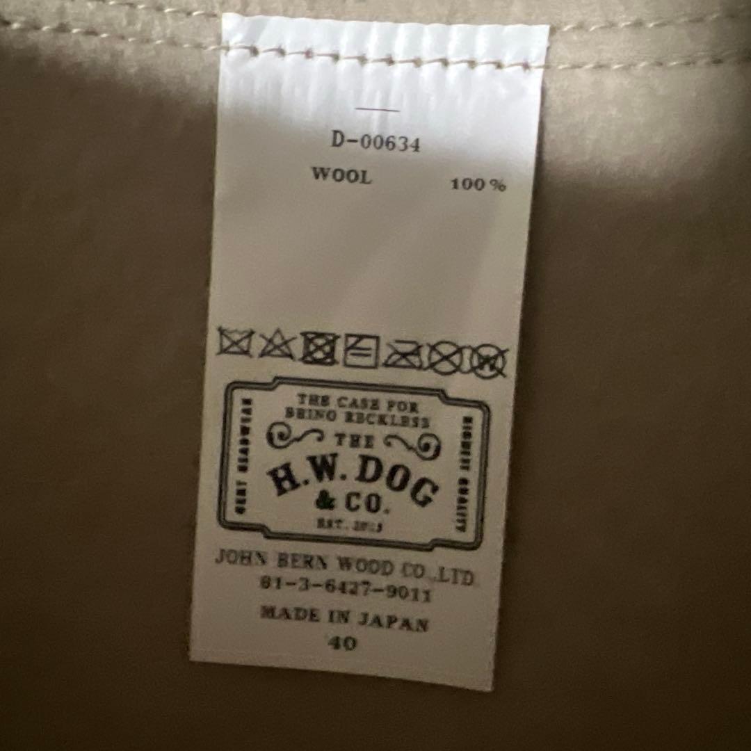 【新品】THE H.W DOG＆CO. TRAVELERS HAT サイズ40