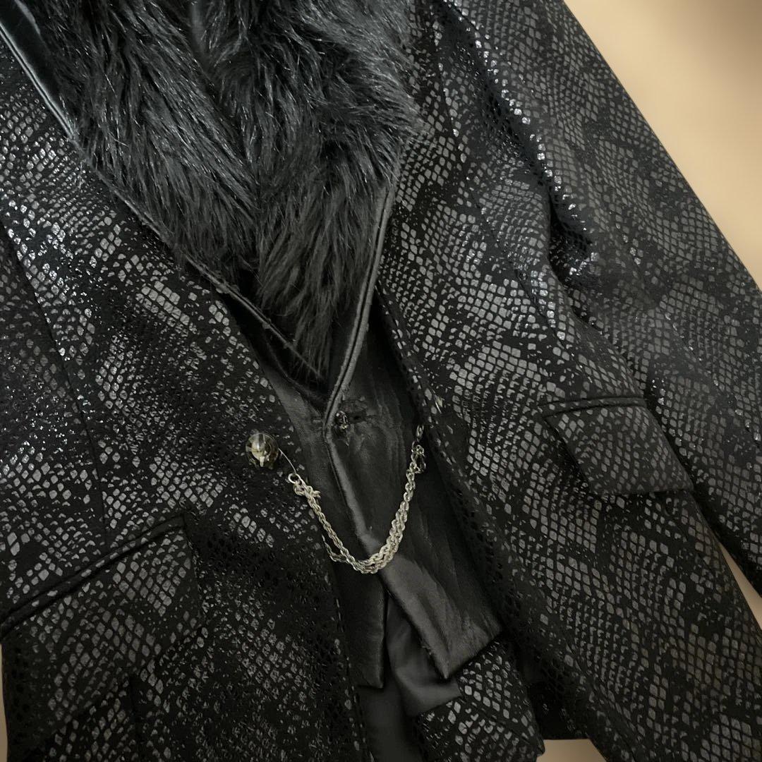 バッファローボブズ ジャケット パイソン柄 Buffalo Bobs Y2K