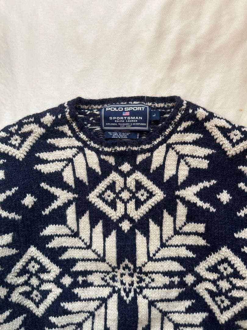 手編み ポロスポーツ ラルフローレン ノルディック ハンドニット セーター