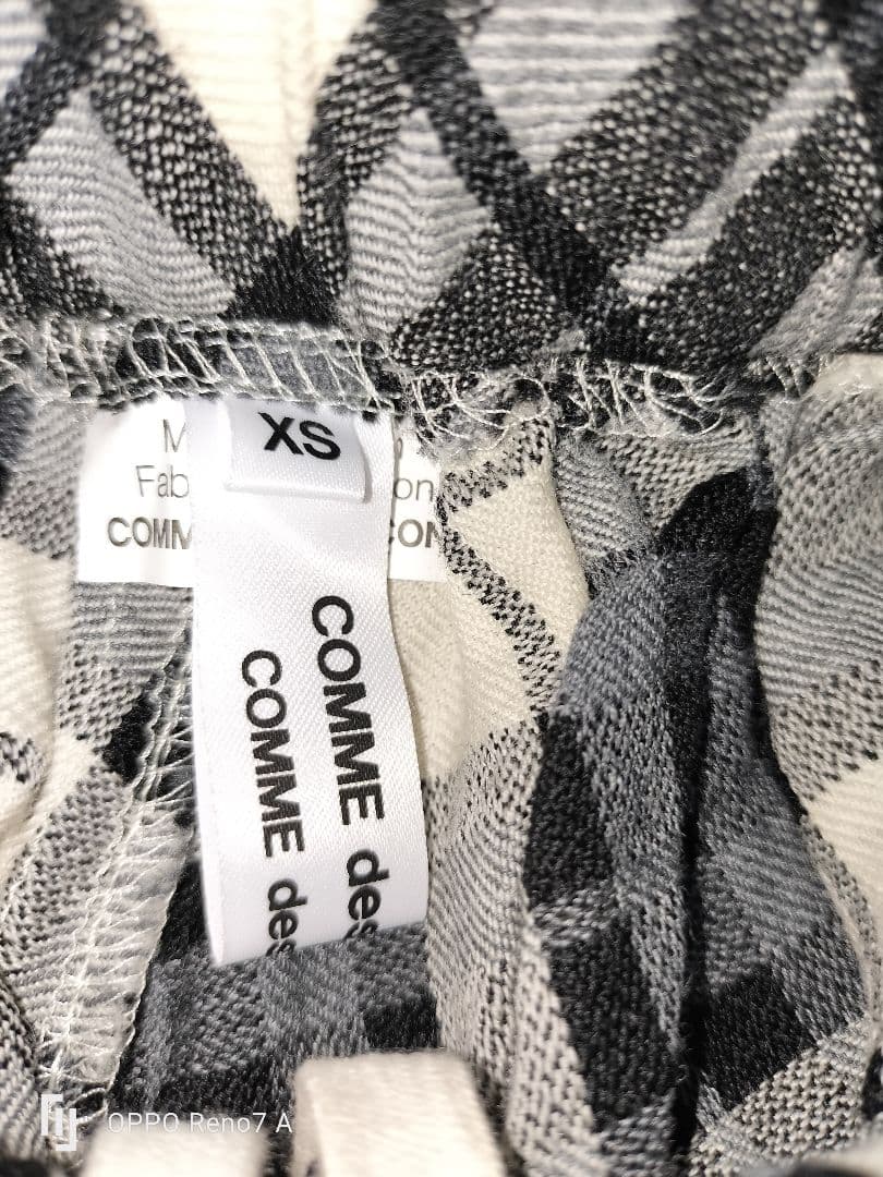 kerCOMMEdesGARCONS コムコム　チェックパンツ　未使用