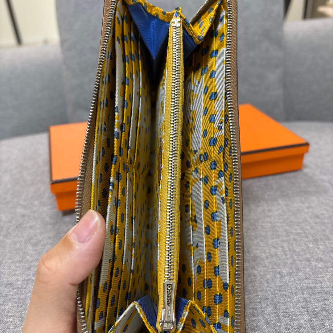 HERMES エルメス　アザップシルクイン長財布
