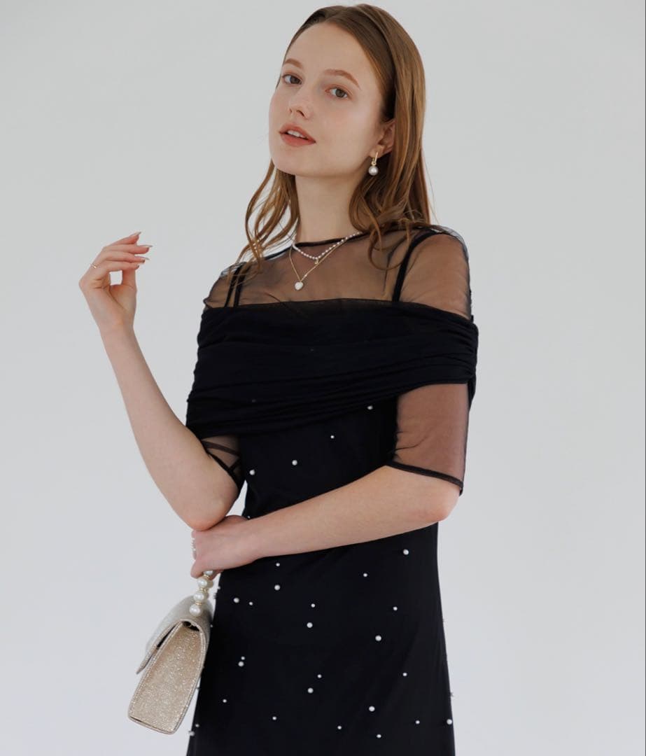 【LEJA】2WAYチュールトップスパールドレス　結婚式 二次会 お呼ばれ