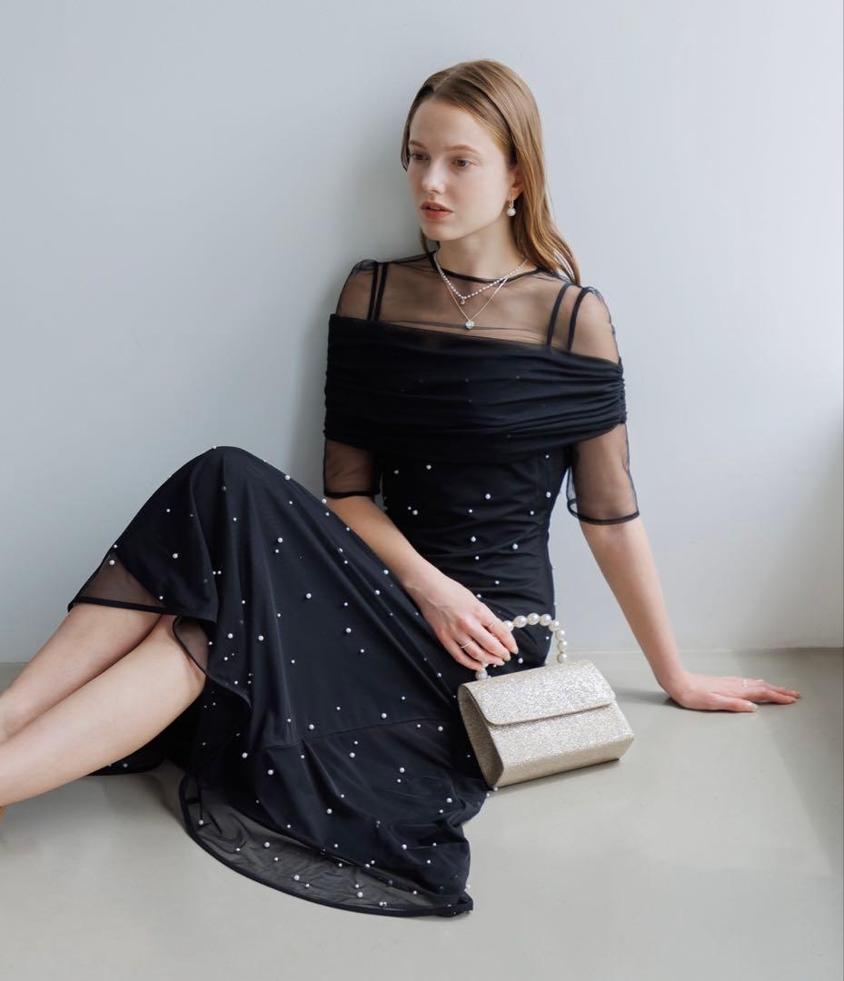 【LEJA】2WAYチュールトップスパールドレス　結婚式 二次会 お呼ばれ