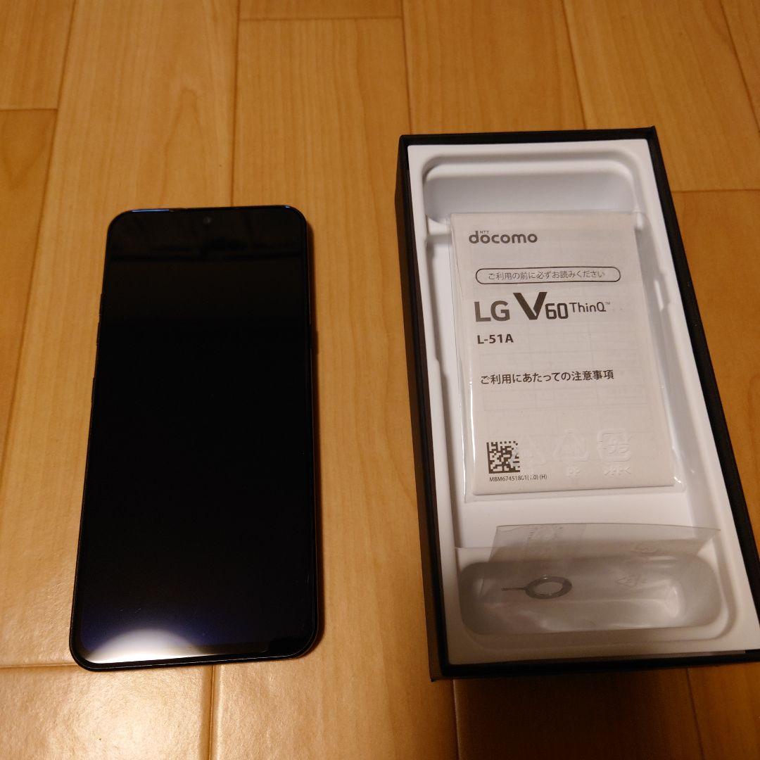 LG V60 ThinQ 5G L-51A Black　デュアルスクリーンセット