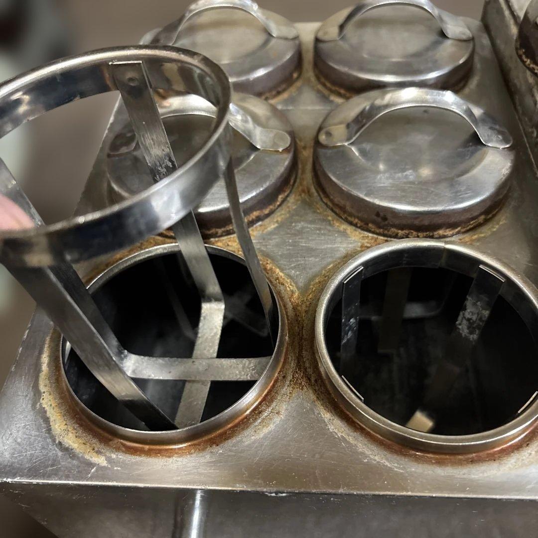 【希少業務用燗銅壺】涌井工業 ステンレス6連スチーマー 都市ガス 熱燗と蒸し器