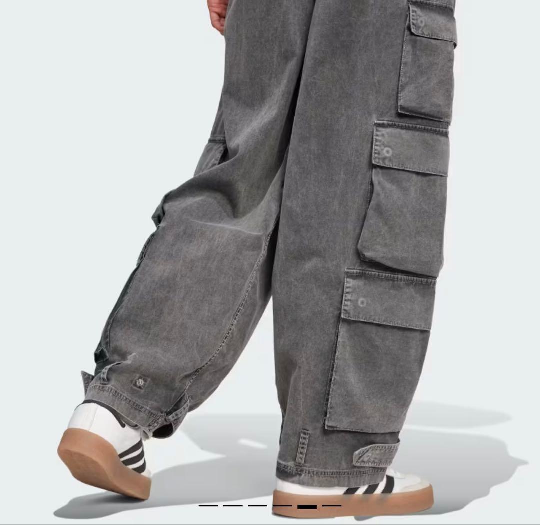 アディダス カーゴパンツ グレー