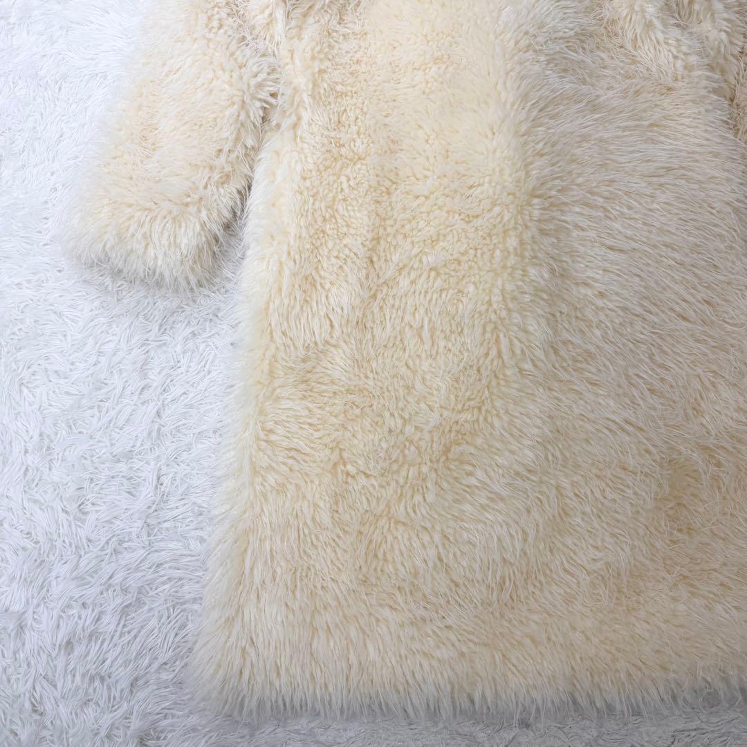 美品24製完売品　THINK FUR ロングファーリラックスコート 定価3.8万