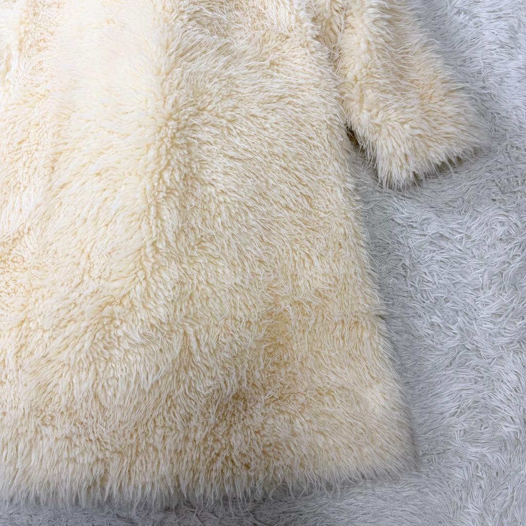 美品24製完売品　THINK FUR ロングファーリラックスコート 定価3.8万