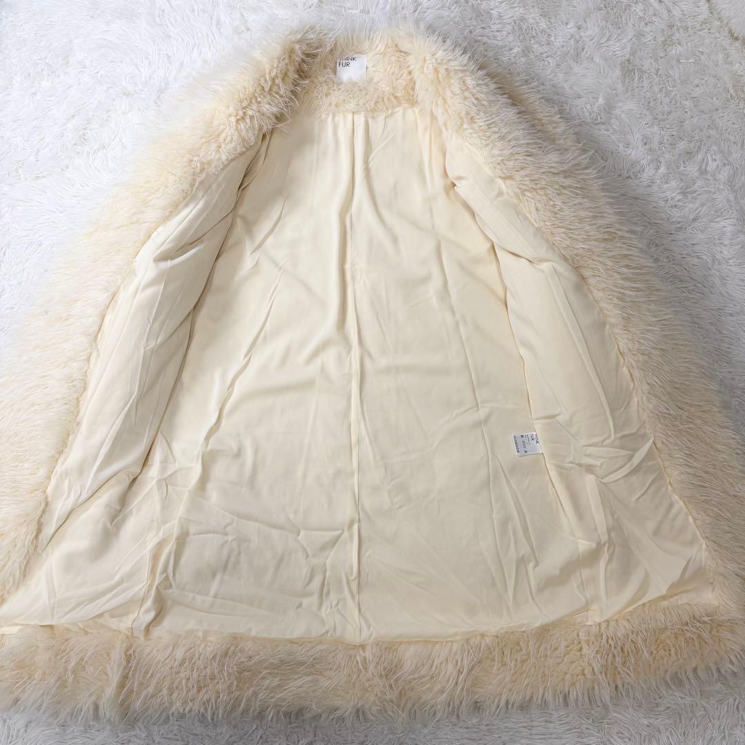 美品24製完売品　THINK FUR ロングファーリラックスコート 定価3.8万