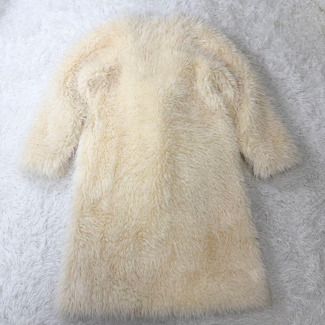 美品24製完売品　THINK FUR ロングファーリラックスコート 定価3.8万