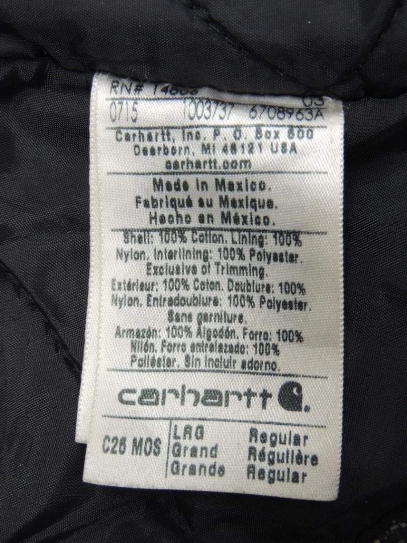 ハチノス 激フェード L カーハート トラディショナル コート モスグリーン