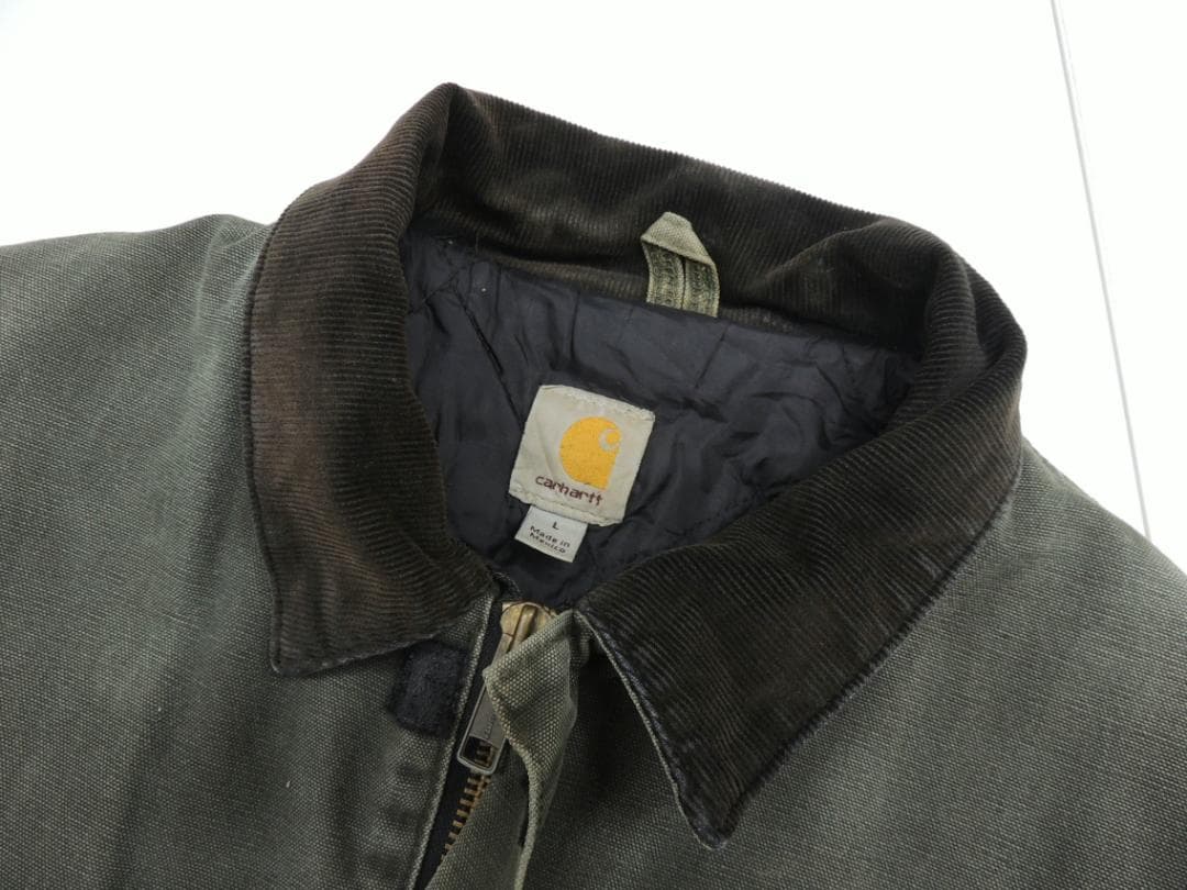 ハチノス 激フェード L カーハート トラディショナル コート モスグリーン