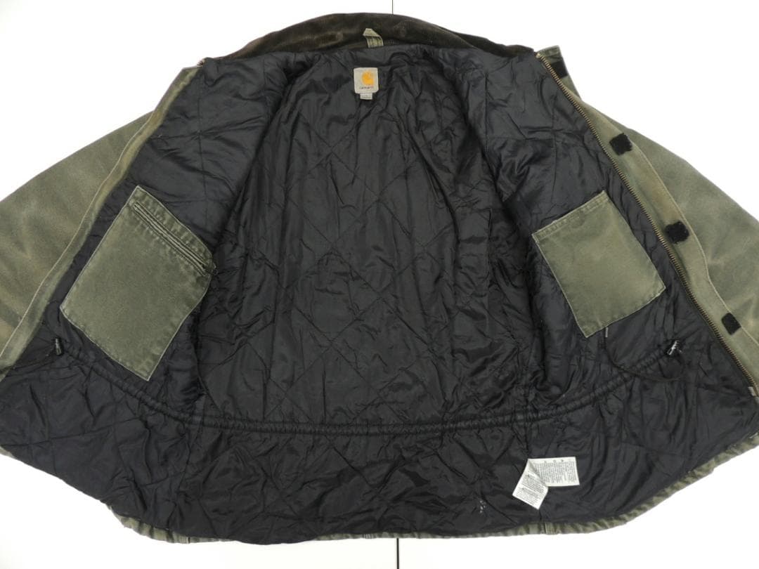 ハチノス 激フェード L カーハート トラディショナル コート モスグリーン