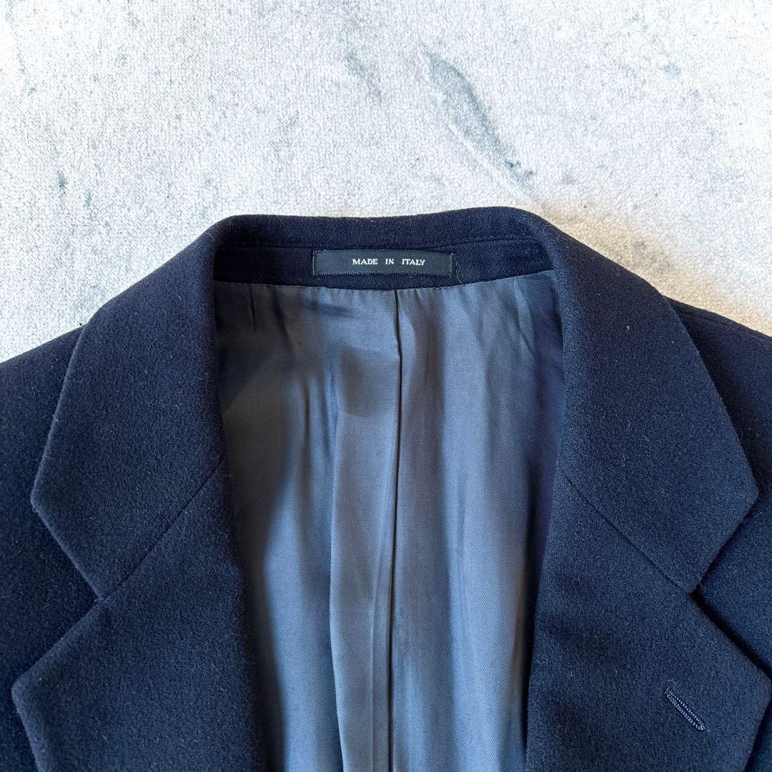 92年 エンポリオアルマーニ 金ボタン カシミヤ混縮絨ウールジャケット ブレザー