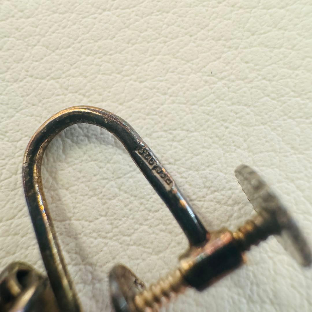 ガーネット イヤリング ペンダントトップ シルバー925 3点セット