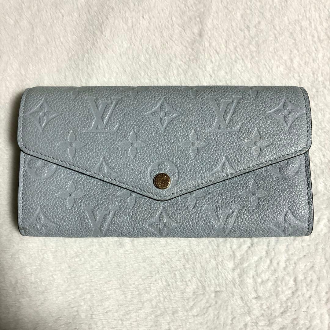 ルイヴィトン ポルトフォイユ・サラ アンプラント 2023春夏限定カラー ブルー