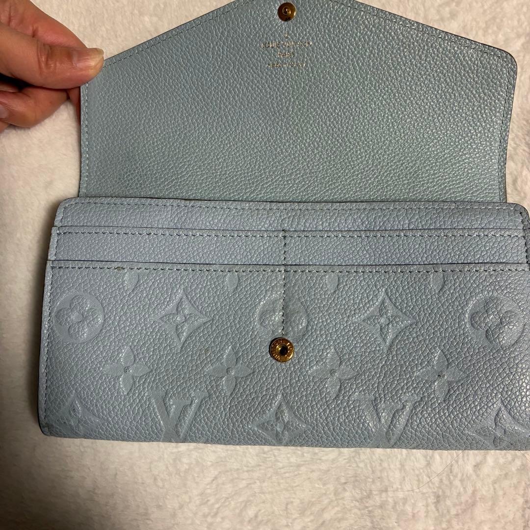 ルイヴィトン ポルトフォイユ・サラ アンプラント 2023春夏限定カラー ブルー