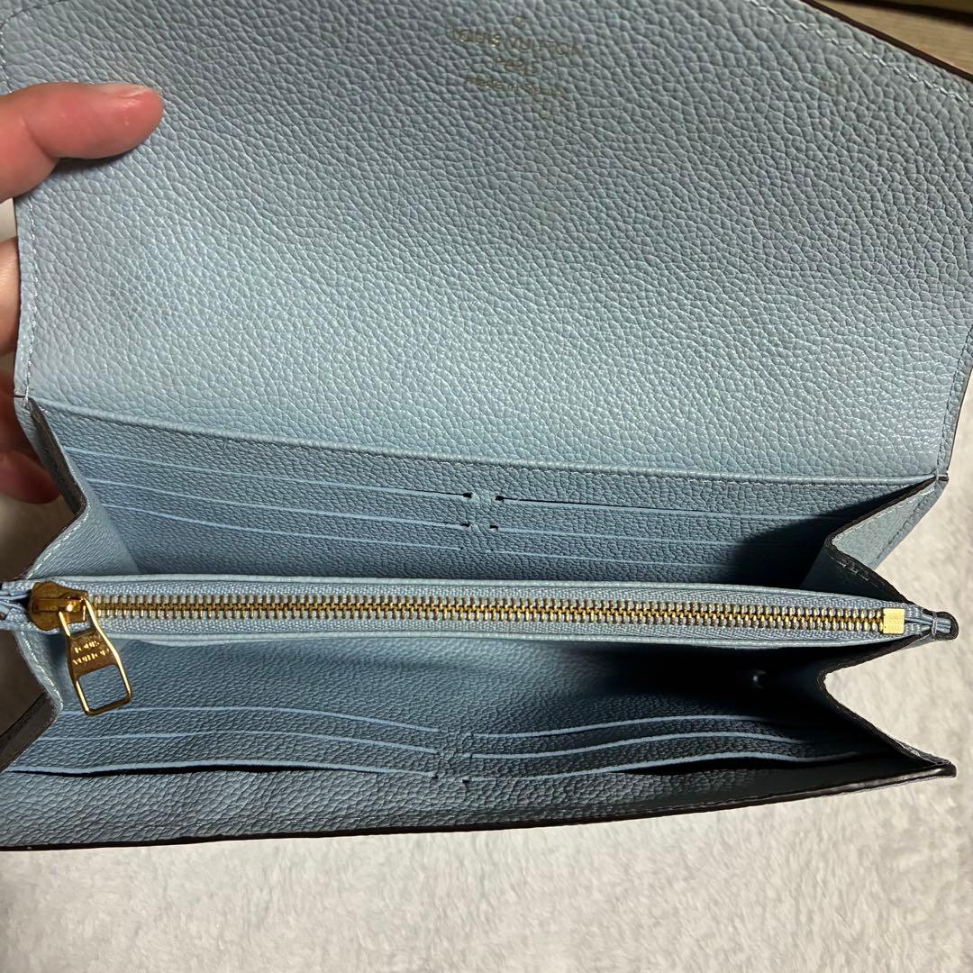 ルイヴィトン ポルトフォイユ・サラ アンプラント 2023春夏限定カラー ブルー