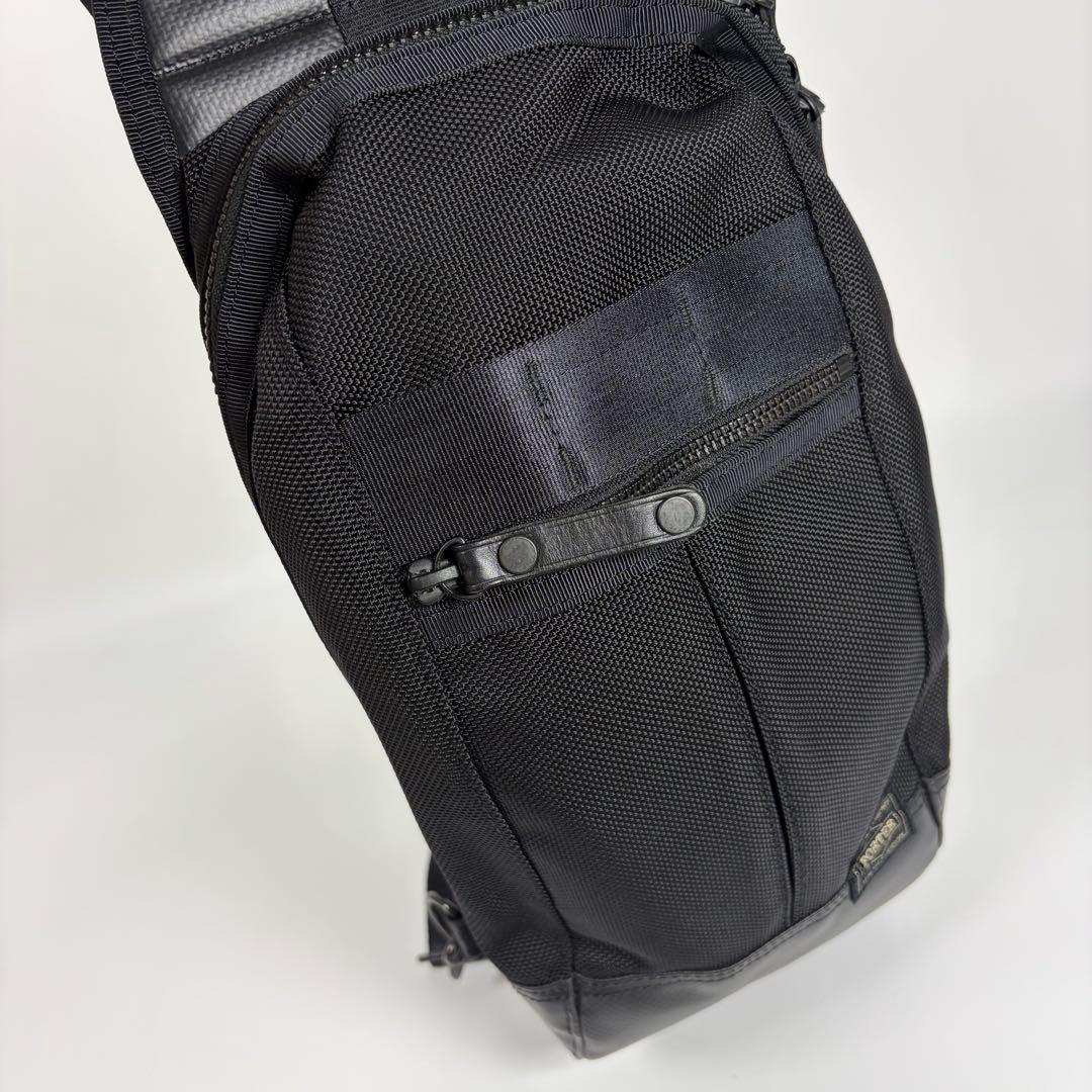 【美品】PORTER HEAT ポーター ヒート スリングショルダーバッグ
