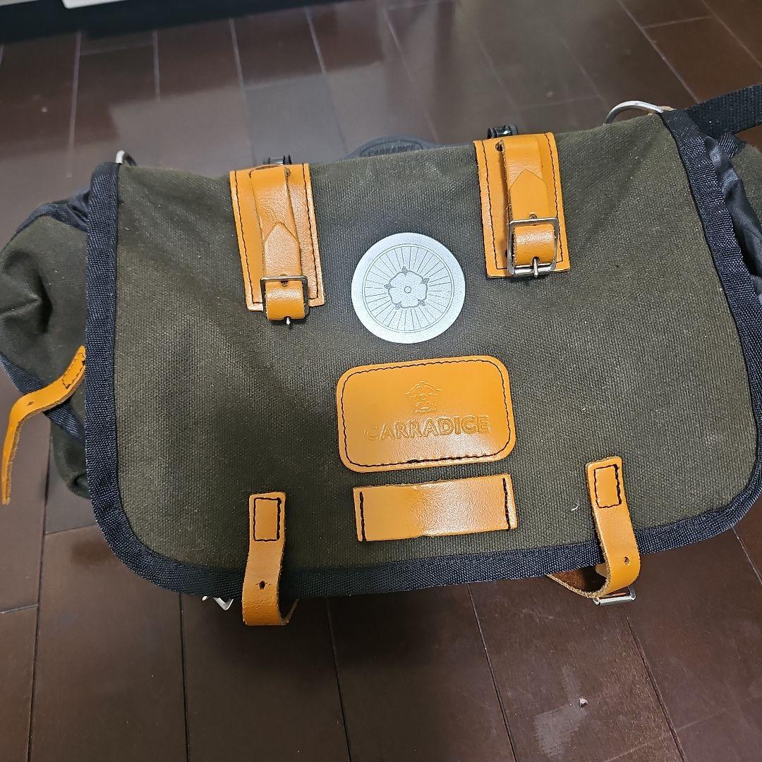 CARRADICE キャンバスバッグ オリーブグリーンサドルバッグ
