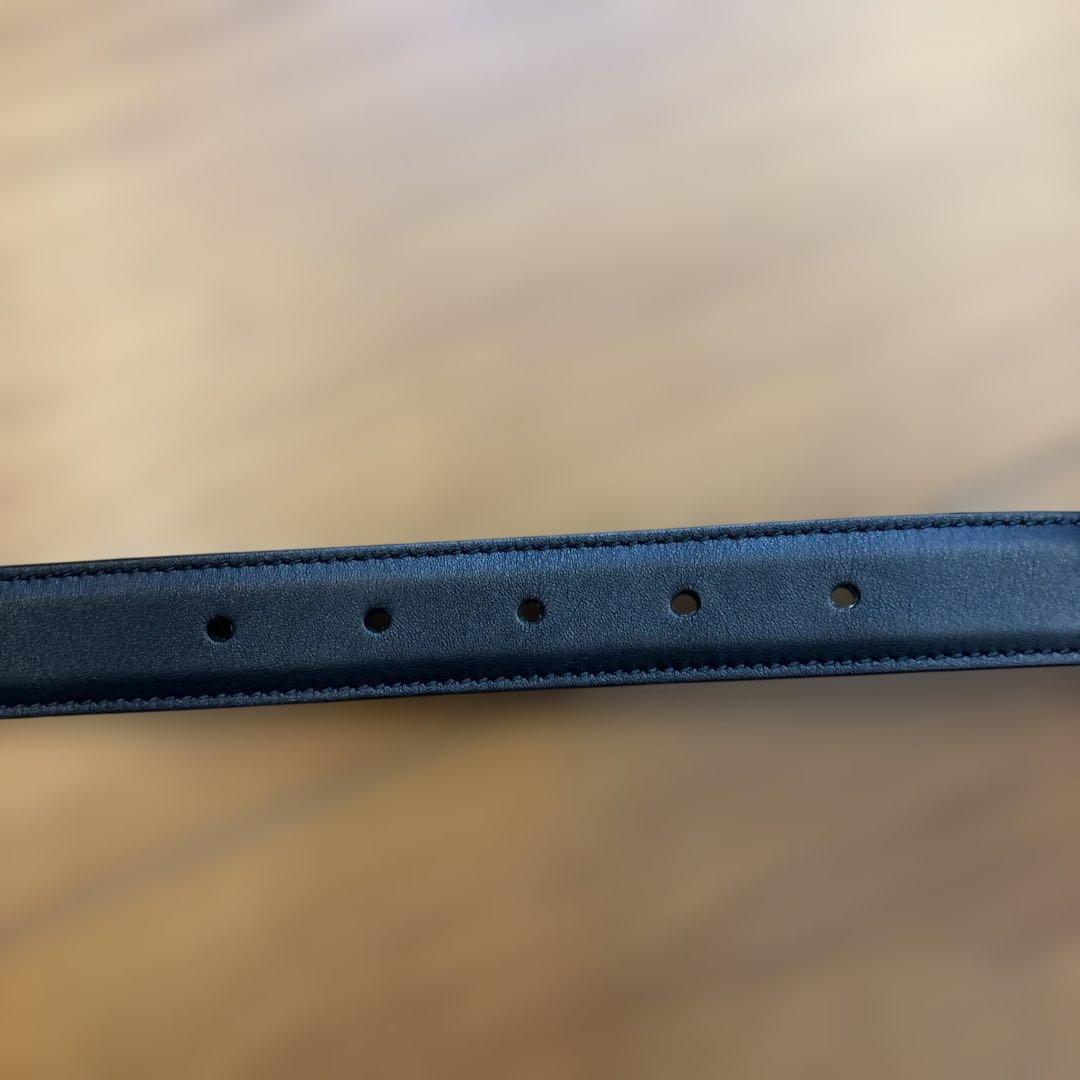 パンプキン Gucci 黒いクリスタルバックルベルト　グッチ