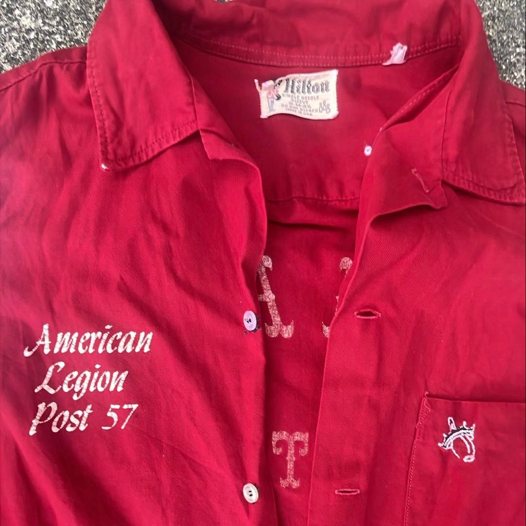 60s Hilton ボーリングシャツ　vintage チェーンステッチ