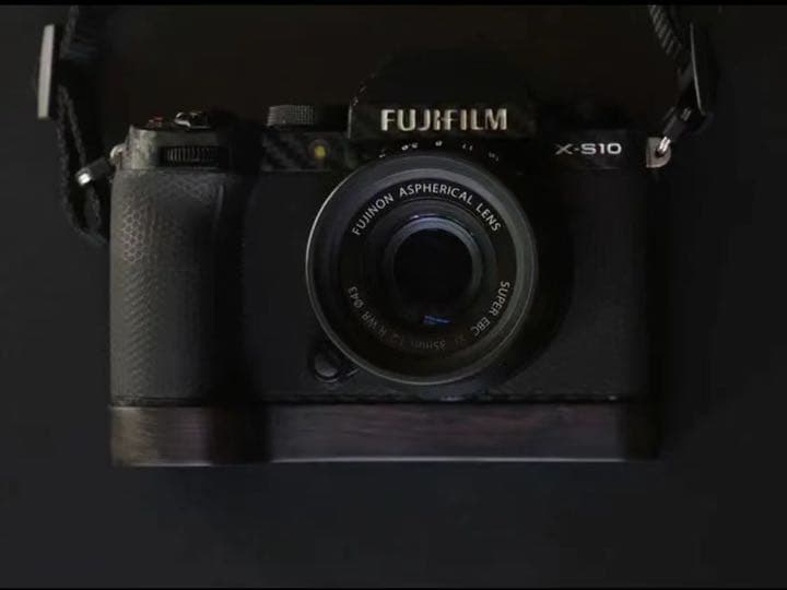 FUJIFILM フジフイルム XS10用 ハンドグリップ（黒檀/エボニー)
