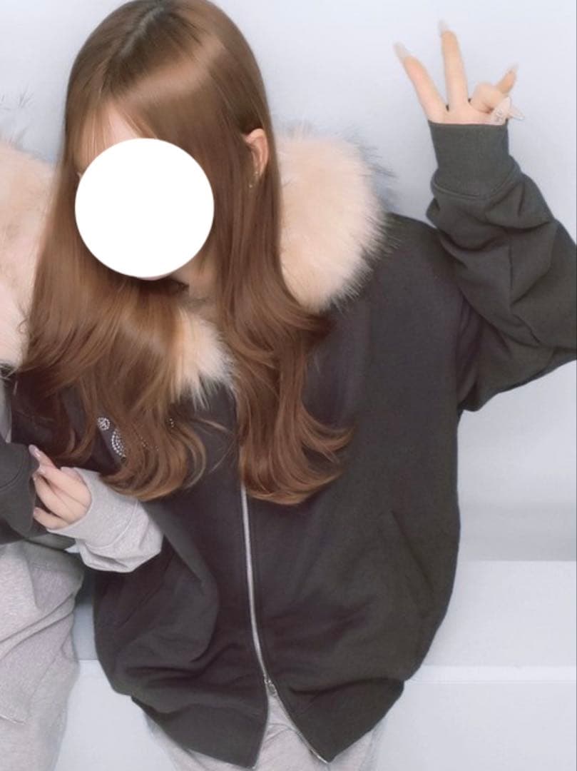 9090 ファー パーカー Mサイズ