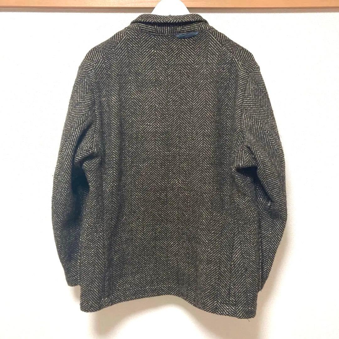 か*ゃ様 45R メルトンツイードジャケット　カーキ　サイズ3