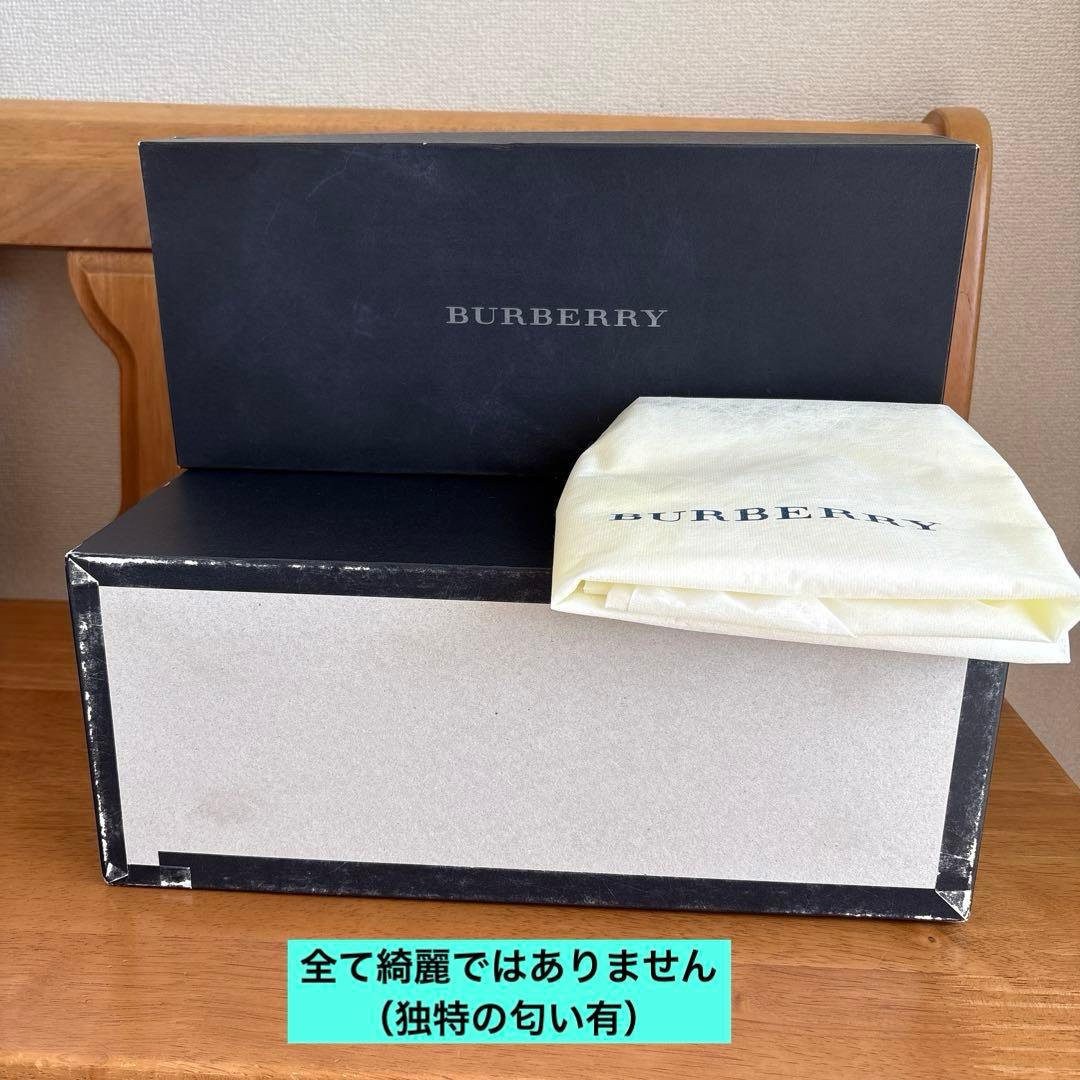 Burberry バーバリー レザーハンドバッグ ノバチェック 黒 ブラック