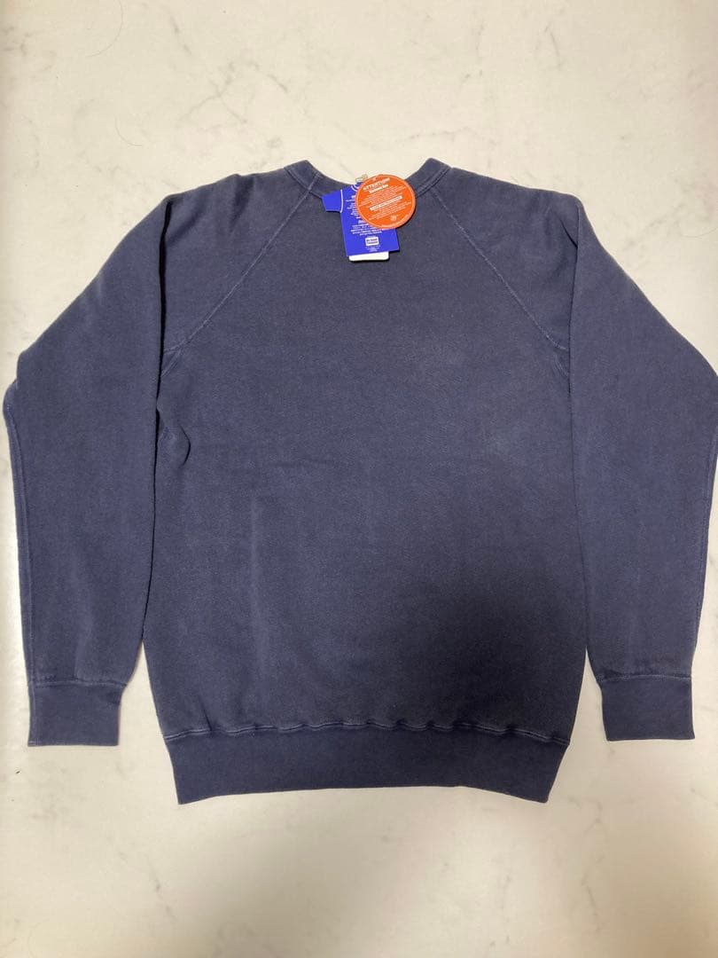 新品タグ　グッドオン　Good On ラグランクルースウェット Pネイビー　L