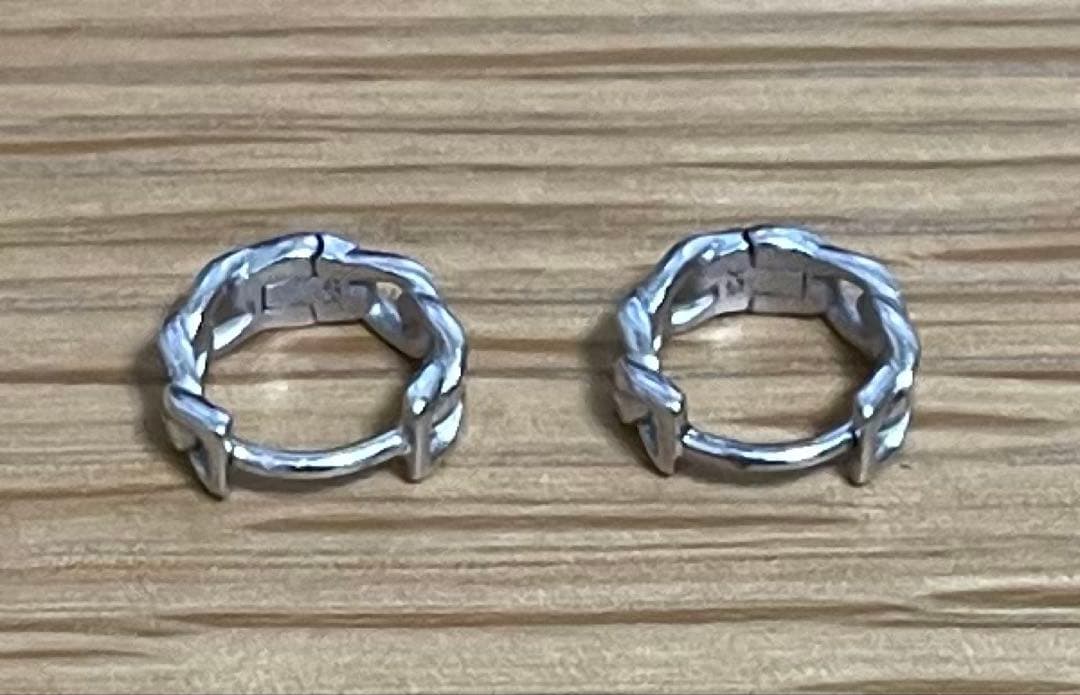 美品 AVALANCHE 10K WG マイアミ フープピアス 2個セット 両耳