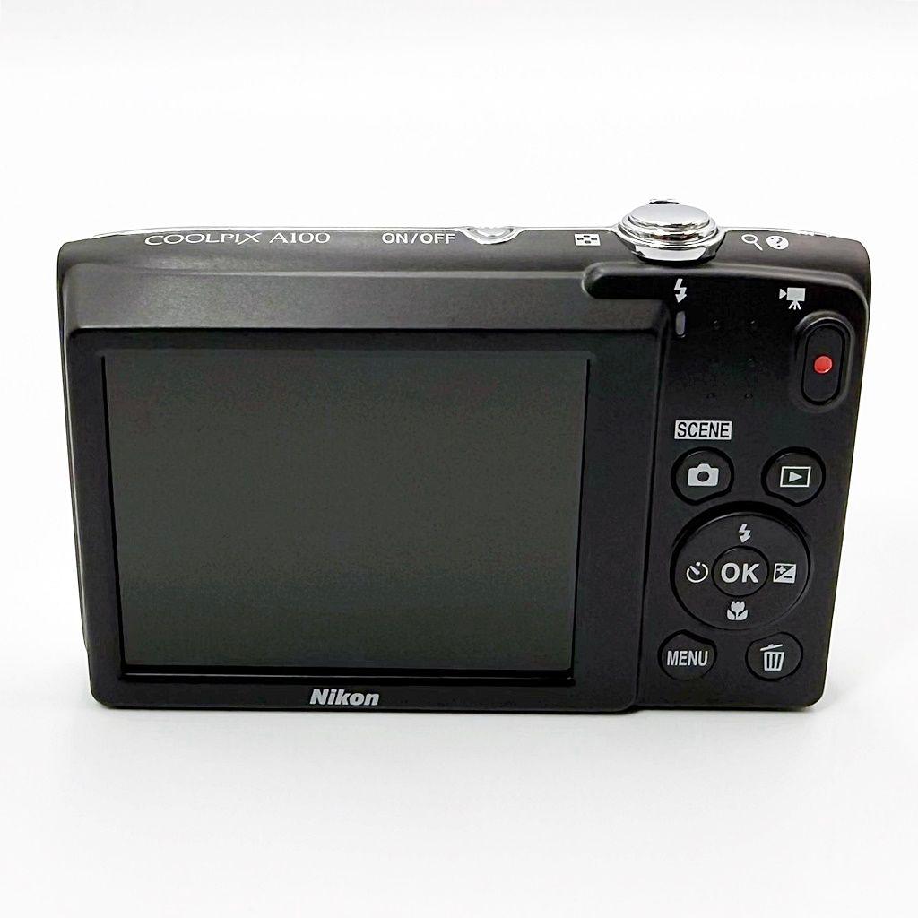 【美品】ニコン COOLPIX A100 シルバー コンデジ カメラ 中古