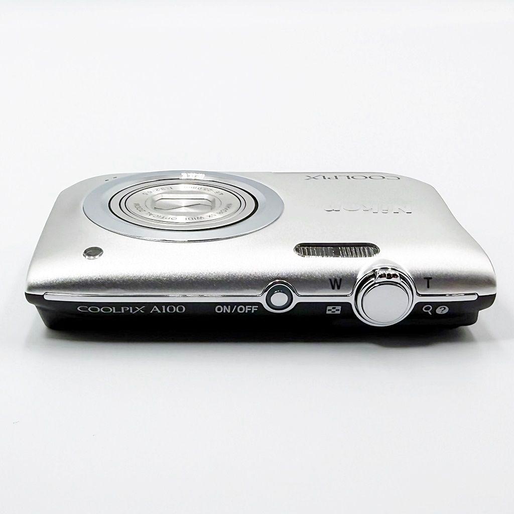 【美品】ニコン COOLPIX A100 シルバー コンデジ カメラ 中古