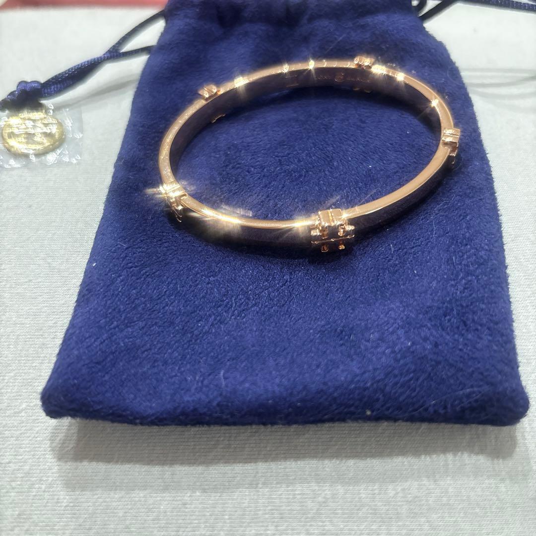 【新品未使用】Tory Burch ローズゴールド バングル
