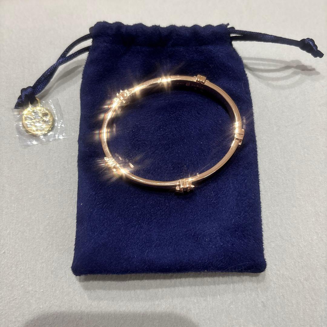 【新品未使用】Tory Burch ローズゴールド バングル